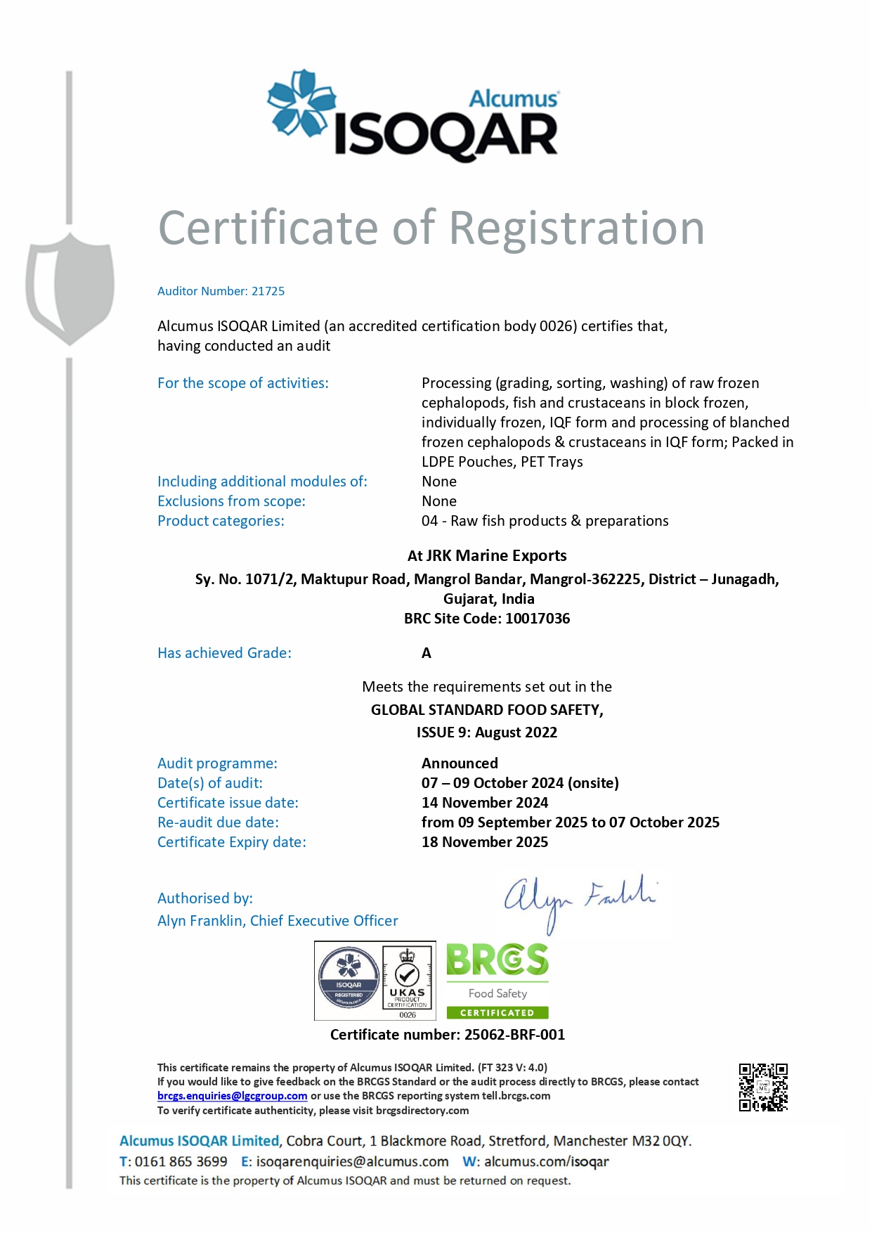 Certificate 1
